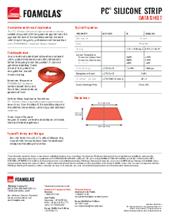 Foamglas® PC® Silicone Strip Data Sheet