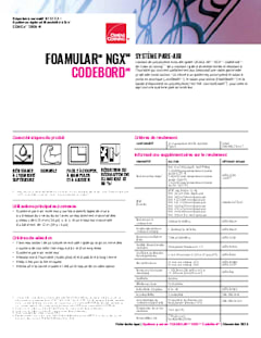 Fiche technique du Système pare-air FOAMULAR CodeBord