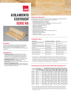 RA Series EcoTouch Data Sheet - Spanish