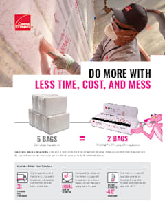 Cellulose vs. Fiberglass Comparison Sell Sheet