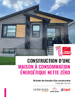 Construction d’une maison à consommation énergétique nette zéro