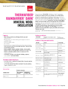 RainBarrier® Dark™ Data Sheet - Canada