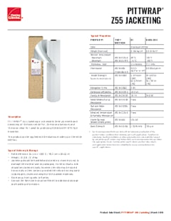 PITTWRAP® Z55 Jacketing Product Data Sheet