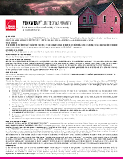 PINKWRAP® Warranty