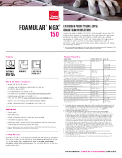 FOAMULAR® and FOAMULAR® NGX® 150 Product Data Sheet