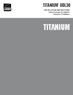 Titanium UDL30 Installation Instructions