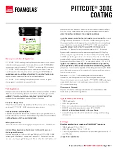 PITTCOTE 300E Coating Product Data Sheet