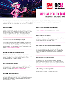 Virtual Reality Frequently Asked Questions (FAQs)