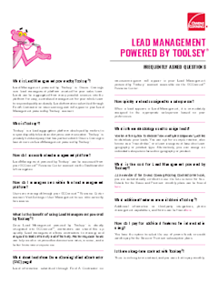 Lead Management Powered by Toolsey Frequently Asked Questions