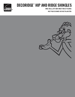 DecoRidge® Hip and Ridge Shingles Installation Instructions