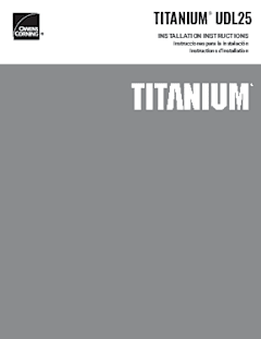 Titanium UDL25 Installation Instructions