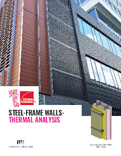 Steel-Frame Clear Wall Thermal Analysis
