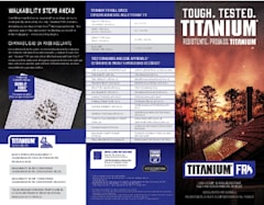 Titanium® FR High Temp and Fire Resistant Self-Adhered Underlayment Brochure