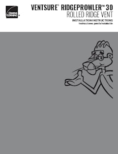 RidgeProwler™ 30 Rolled Ridge Vent Install Instructions