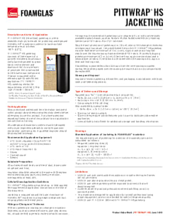 PITTWRAP® HS Jacketing Product Data Sheet