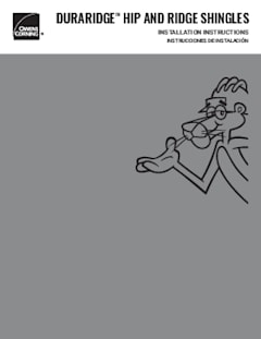 DuraRidge™ Hip and Ridge Shingles Installation Instructions