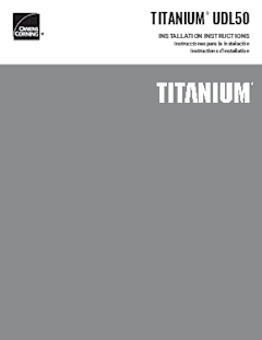 Titanium UDL50 Installation Instructions