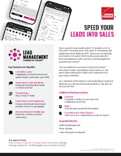 Lead Management powered by Toolsey Flyer