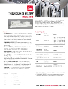 ThermoRange® System (TRS) Insulation Product Data Sheet