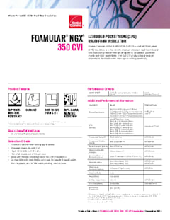 Foamular®  NGX®  350 CVI Data Sheet