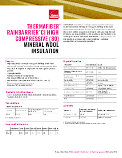 THERMAFIBER® RainBarrier® HC (80) Product Data Sheet
