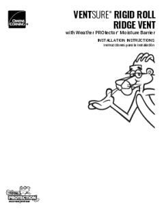 VentSure® Rigid Roll Ridge Vent Installation Instructions