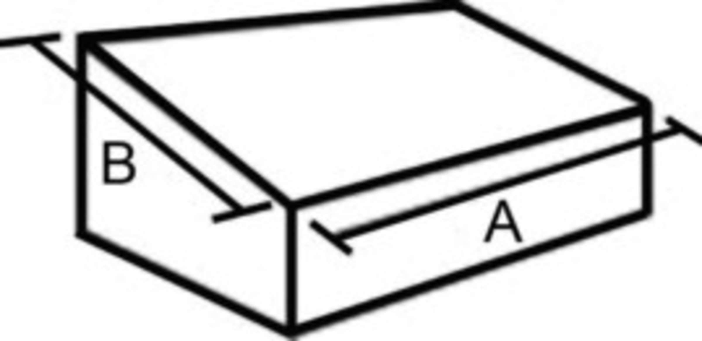 Shed Roof diagram showing sides A, B, and C