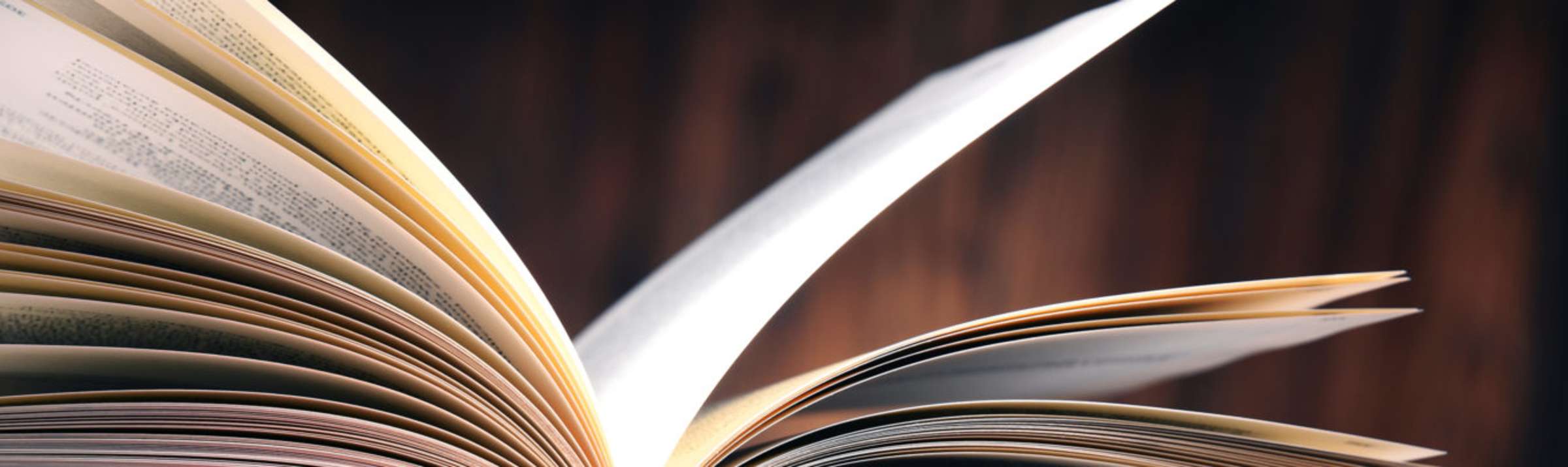 Photo of an open book