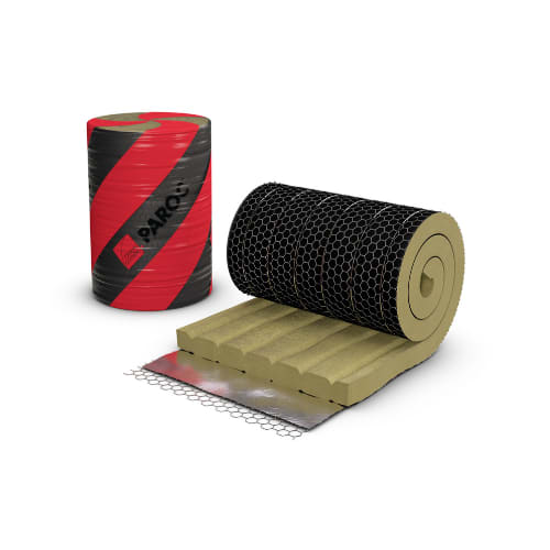 PAROC® Vect Wired Mat BlackCoat EI60