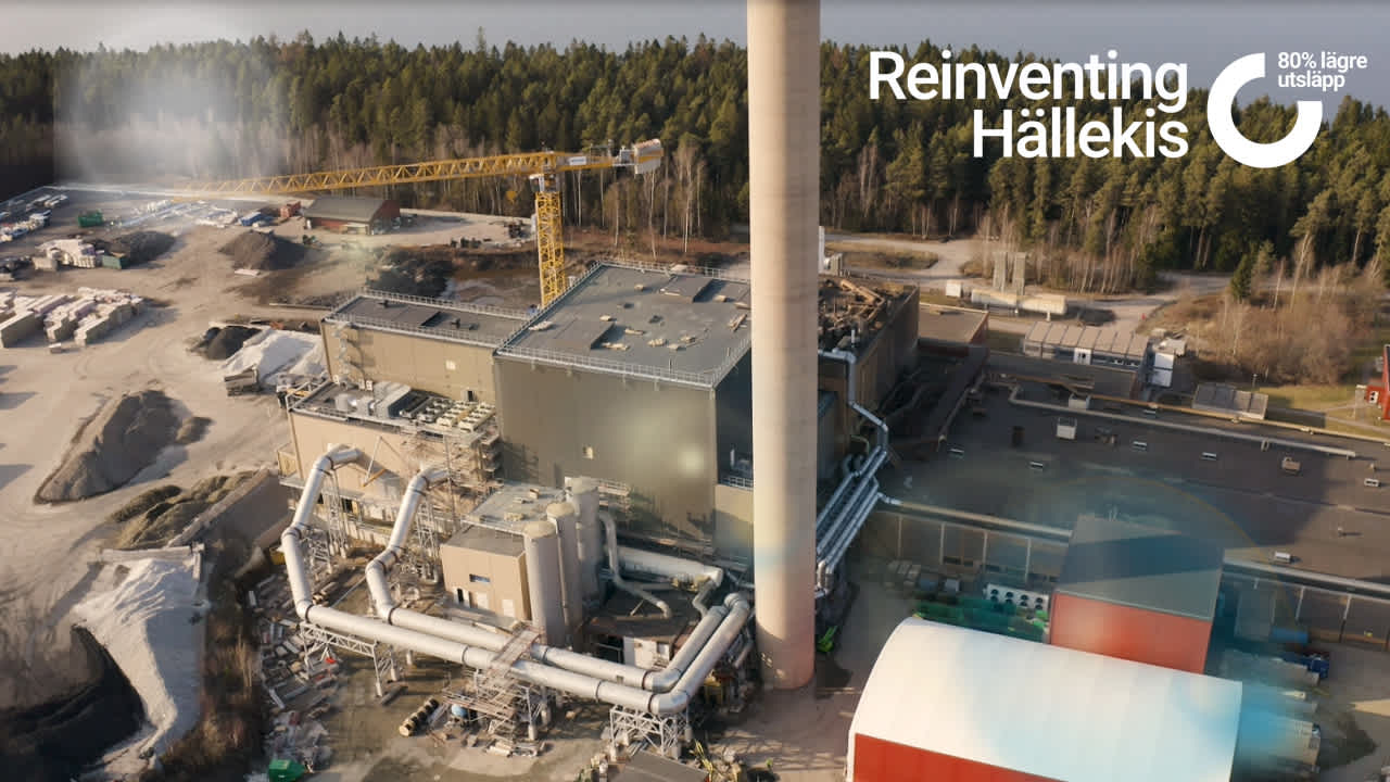 Översiktsbild över omvandlingen som sker på anläggningen i Hällekis. 
