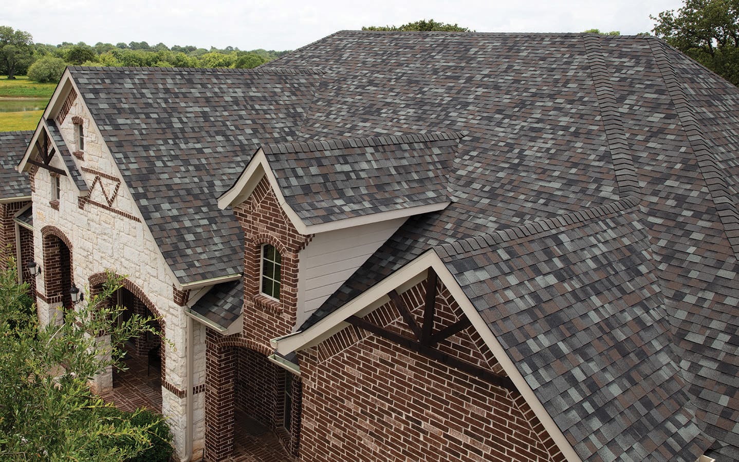 Residential Roofing Shingles on a house