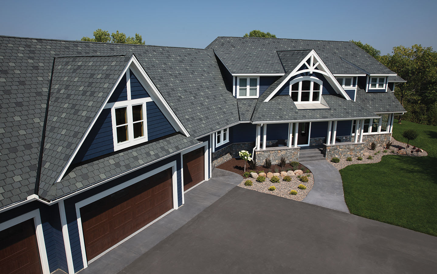Residential Roofing Shingles on a house