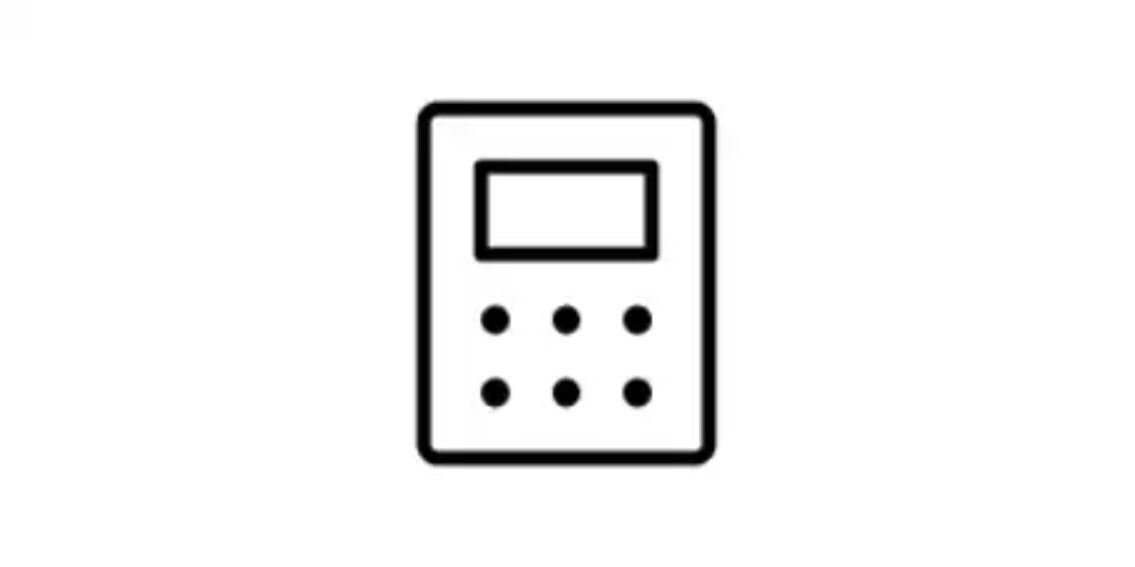 ikon af en kalkulator