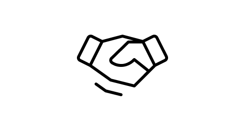 ikona ar divām saspiestām rokām