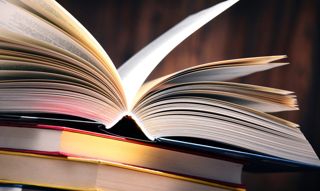 Photo of an open book