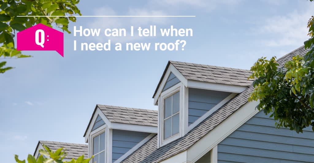 Exterior of a home focused on the roof