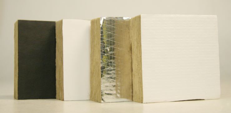 Blocks of mineral wool insulation