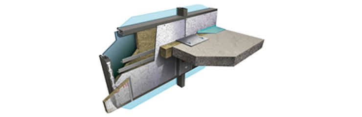 Thermafiber® Mullion Cover Bracket hanger system