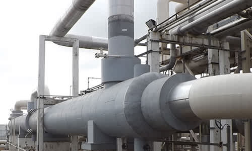 Exterior coated pipes