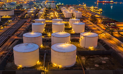 Photo of hot storage tanks