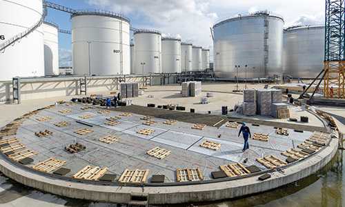 Photo of a tank base