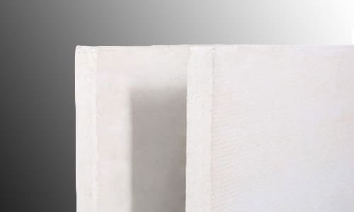 Close up of Calsil insulation sections