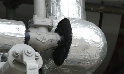 Piping within the Lysekil LNG receiving terminal