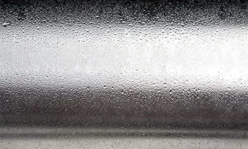 Photo of condensation on a surface