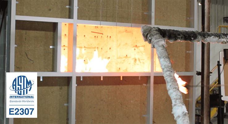 Image of a fire depicting ASTM E2307