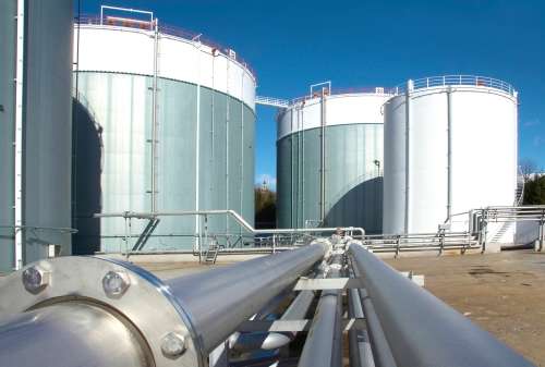 Gas tanks and pipelines