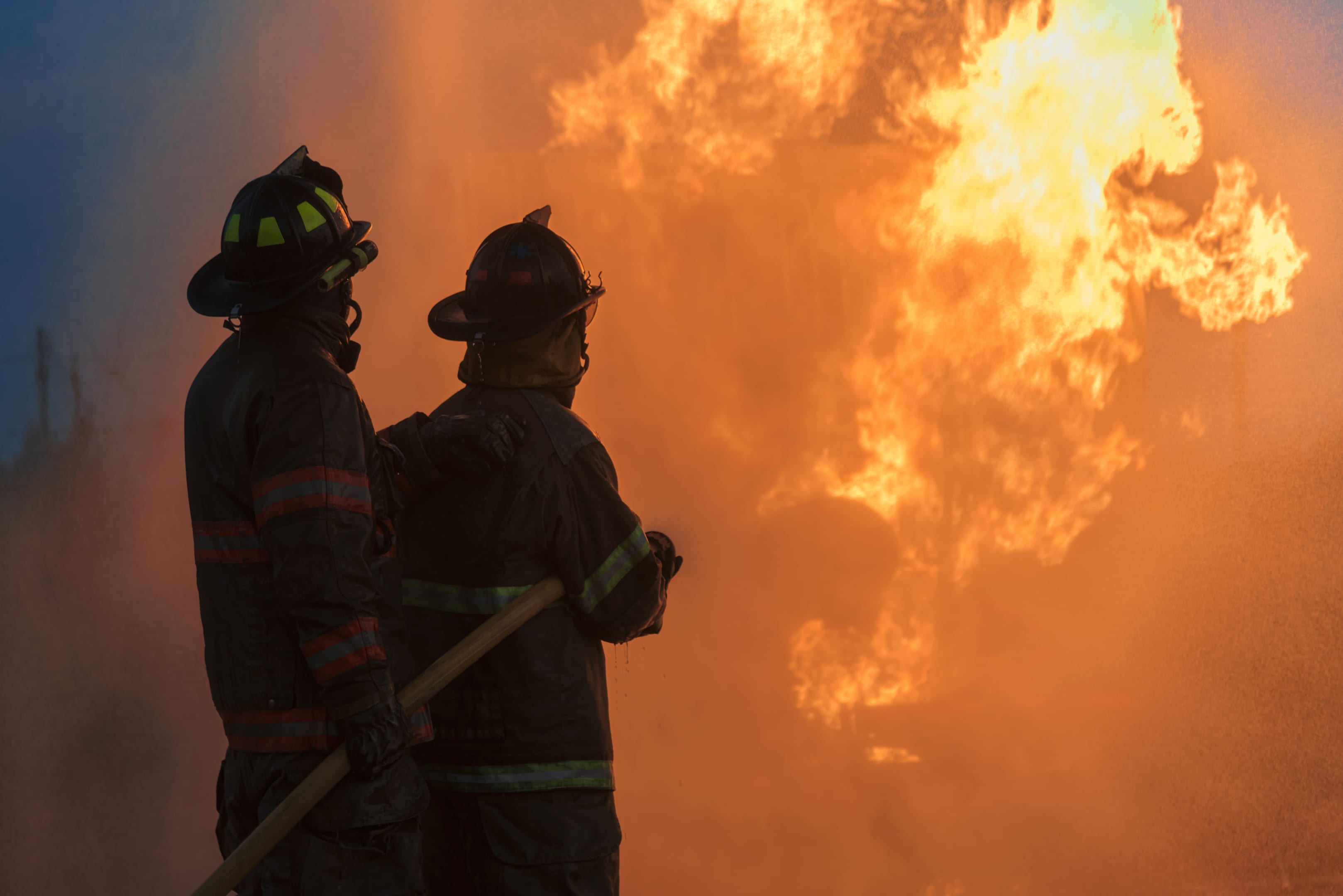 Image of two fire fighters