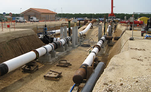 Underground gas piping construction