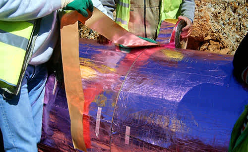 Underground pipes with PITTWRAP SS