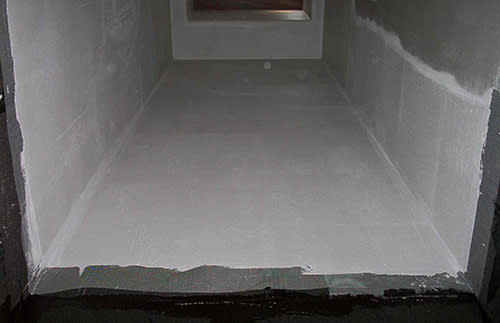Image of an air shaft with foamglas